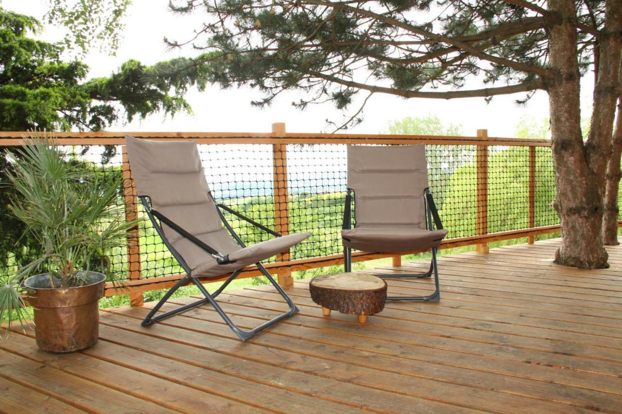 L'Etournelle - Cabane Perchee Chaussan ภายนอก รูปภาพ