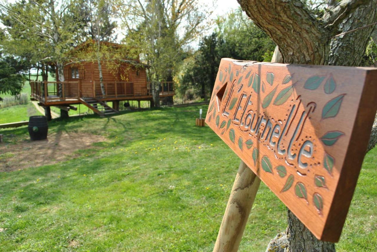 L'Etournelle - Cabane Perchee Chaussan ภายนอก รูปภาพ